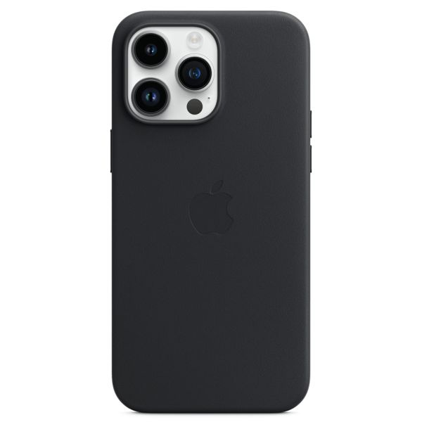 Apple Coque Leather MagSafe Apple iPhone 14 Pro Max - Midnight