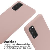 imoshion Coque en silicone avec cordon Samsung Galaxy S20 - Sand Pink