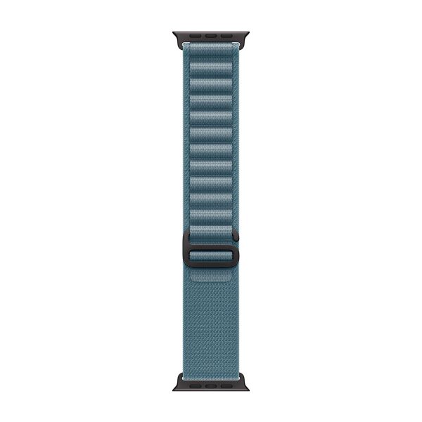 Apple Bracelet Alpine Loop Apple Watch | 44/45/46/49 mm - Taille L - Light Blue / Black Titanium