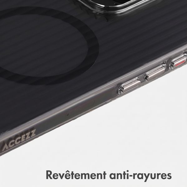 Accezz Coque arrière Lite avec MagSafe | Fluted | Apple iPhone 16 Pro - Noir
