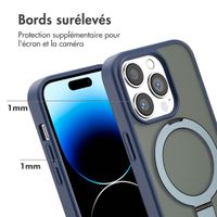 Accezz Coque Ring Stand avec MagSafe Apple iPhone 14 Pro - Bleu