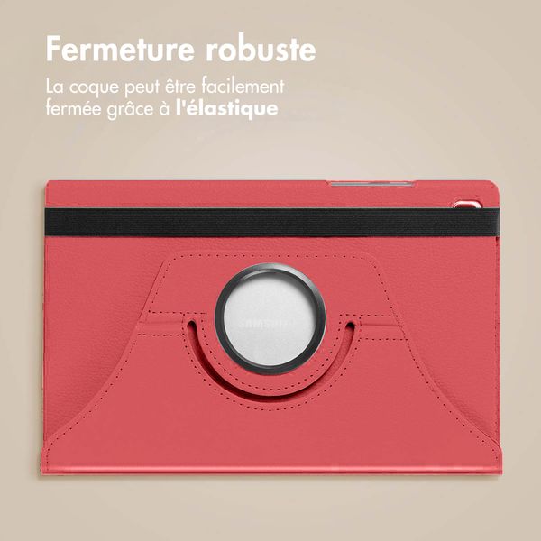 imoshion Coque tablette rotatif à 360° Samsung Galaxy Tab A11 / A9 8.7 pouces - Rouge