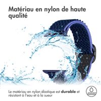 imoshion Bracelet en nylon élastique Apple Watch | 38/40/41/42 mm - Bleu foncé