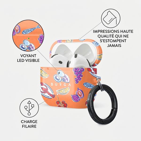 Burga Coque rigide Apple AirPods 4 - Sunset Dinner