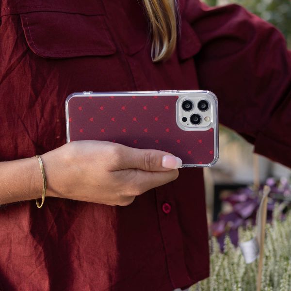 imoshion Coque Design Apple iPhone 15 - Crush Check Coral Dust