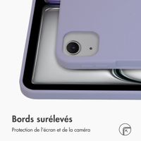 Accezz Coque Liquid Silicone avec porte-stylet Apple iPad Air 13 pouces (2026) M4 / (2025) M3 / (2024) M2 - Lila