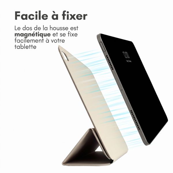imoshion Magnetic etui de téléphone portefeuille Apple iPad Air 11 pouces (2026) M4 / (2025) M3 / (2024) M2 / Air 5 (2022) / Air 4 (2020) - Beige