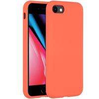Accezz Coque Liquid Silicone Apple iPhone SE (2022 / 2020) / 8 / 7 - Nectarine