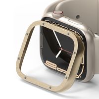 Ringke Style de lunette Apple Watch 7 / 8 / 9 - 45 mm - Hairline Bolts Gold
