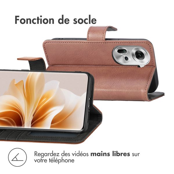 imoshion Étui de télephone portefeuille de luxe Sony Xperia 1 VI - Marron