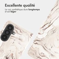 imoshion Étui de télephone portefeuille Design Samsung Galaxy A57 (5G) - Sandy Marble