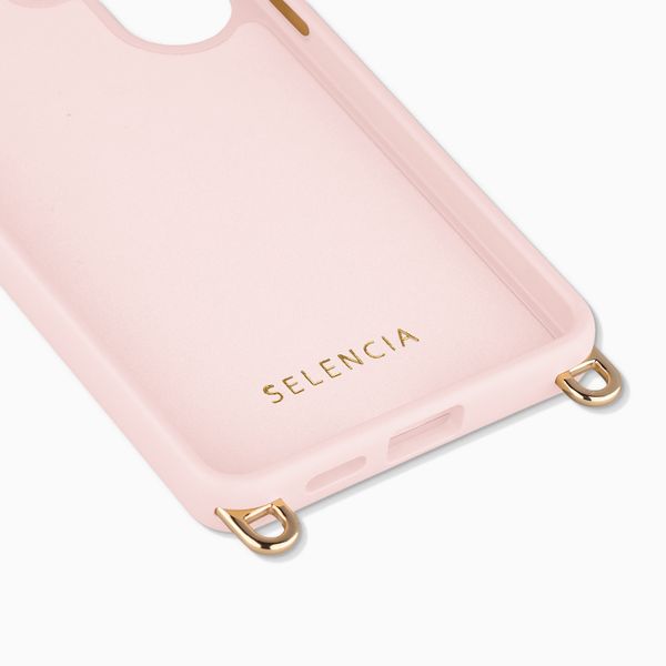 Selencia Coque arrière Rivièra avec MagSafe avec crochets amovibles Samsung Galaxy S25 Ultra - Sorbet Pink