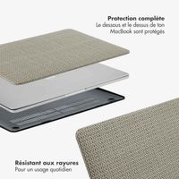 Selencia Coque tissée Apple MacBook Air 13 pouces (2018-2020) - Taupe