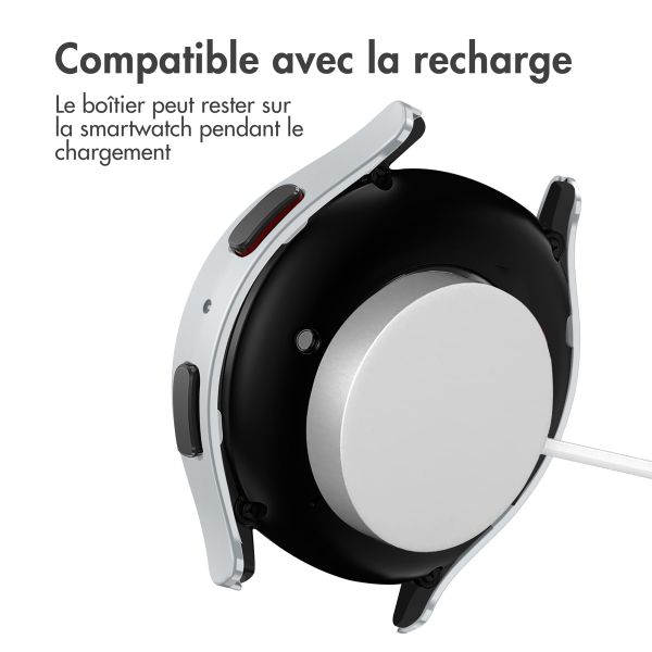 imoshion Coque rigide à couverture complète Samsung Galaxy Watch 6 - 44 mm - Argent
