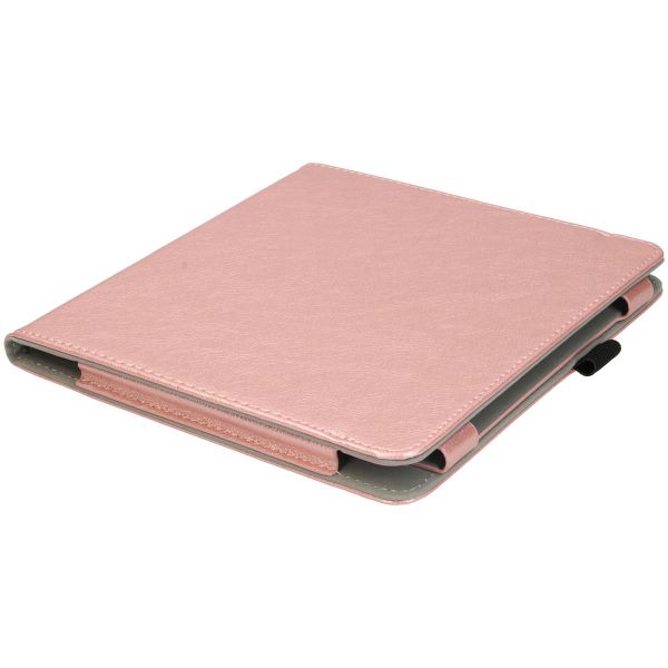 imoshion Étui de liseuse portefeuille en cuir végan Kobo Sage / Tolino Epos 3 - Rose Doré
