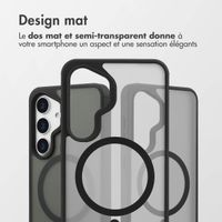 Accezz Coque Givrée Robuste avec MagSafe Samsung Galaxy S25 Plus - Noir