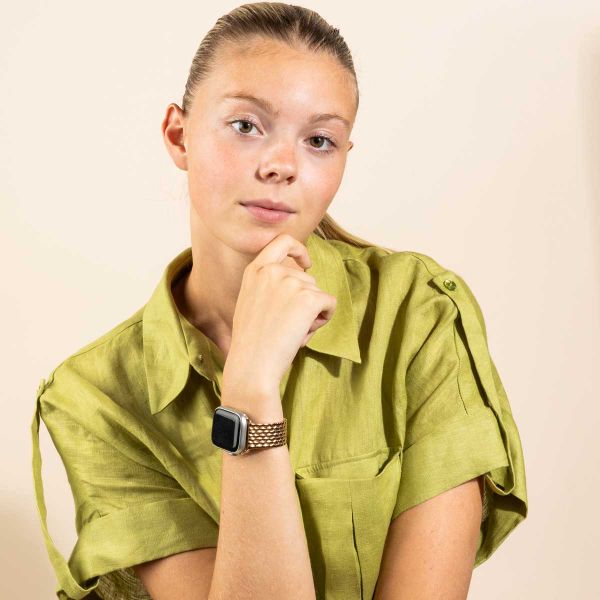 Selencia Bracelet dragon en acier Apple Watch | 38/40/41/42 mm - Rose Doré