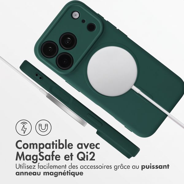 imoshion Coque Couleur avec MagSafe Apple iPhone 18 Pro / 17 Pro - Vert foncé