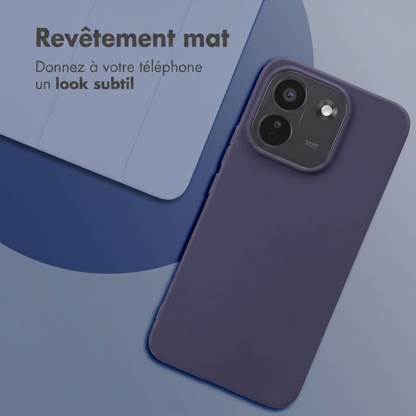 imoshion Coque Couleur Xiaomi Redmi Note 17 Pro Max - Bleu foncé