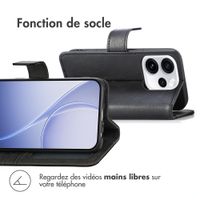 imoshion Étui de télephone portefeuille de luxe Oppo Reno15 Pro (5G) - Noir