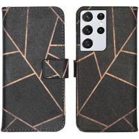 imoshion Design Softcase Bookcase Samsung Galaxy S21 Ultra - Black Graphic