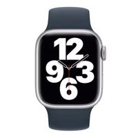 Apple Bracelet Boucle unique en Silicone Apple Watch | 38/40/41/42 mm - Taille 9 - Storm Blue