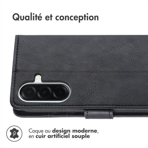 imoshion Étui de télephone portefeuille de luxe Samsung Galaxy A37 (5G) - Noir