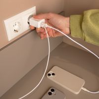 imoshion Wall Charger - Chargeur - Connexion USB-C et USB - Power Delivery - 20 Watt - Blanc