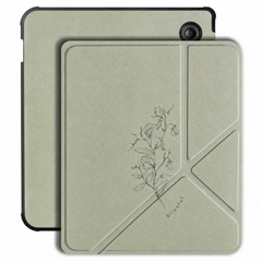 imoshion Étui de liseuse portefeuille design Pliable Kobo Libra Colour - Floral Green