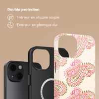 Selencia Coque arrière Vivid avec MagSafe Apple iPhone 13 - Paisley Blush