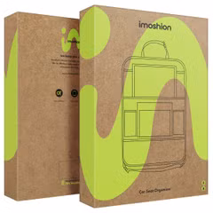 imoshion Organisateur de Siège de Voiture pour enfants - 9 compartiments - Inclut un support pour tablette - Lot de deux - Noir