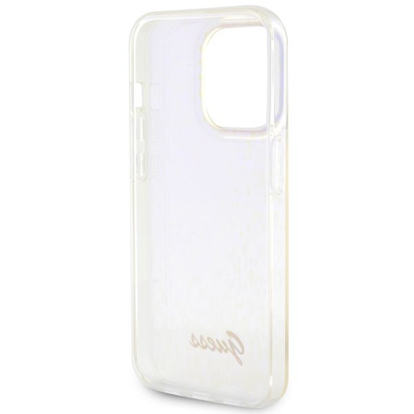 Guess Coque arrière Faceted Mirror Apple iPhone 15 Pro - Bleu
