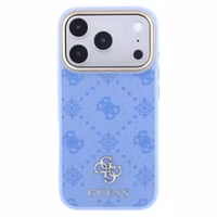 Guess Coque 4G Metal Logo MagSafe Apple iPhone 18 Pro / 17 Pro - Light Blue
