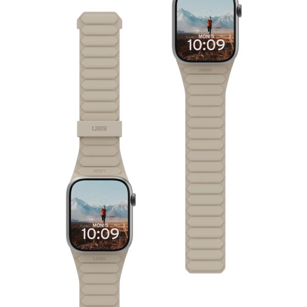 UAG Bracelet Pathfinder réversible en silicone Apple Watch | 44/45/46/49 mm - Dune/Cloud Blue