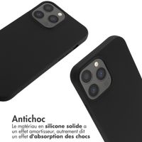 imoshion Coque en silicone avec cordon Apple iPhone 13 Pro Max - Noir