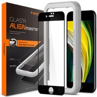 Spigen Protection d'écran en verre trempé AlignMaster Full Cover Apple iPhone SE (2022 / 2020) / 8 / 7