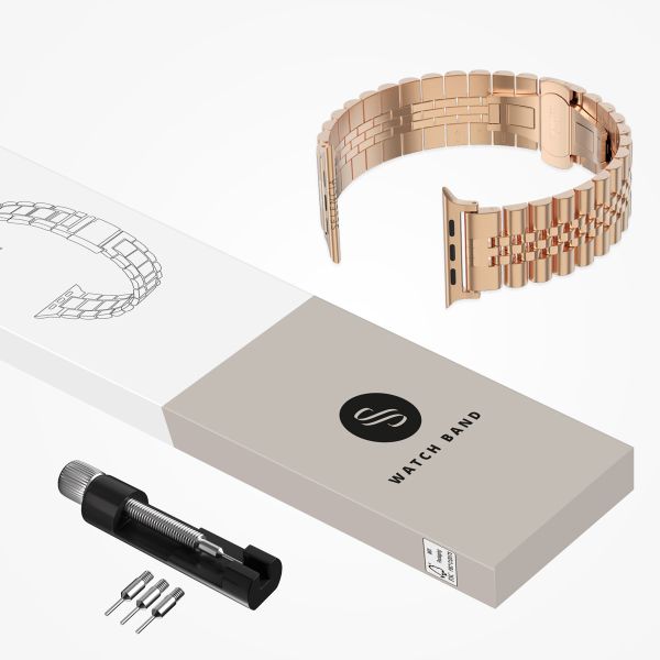 Selencia Bracelet Metallique Jubilee Apple Watch | 38/40/41/42 mm - Rose Doré