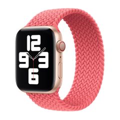 Apple Bracelet Solo tressé Apple Watch | 38/40/41/42 mm - Taille 2 - Pink Punch