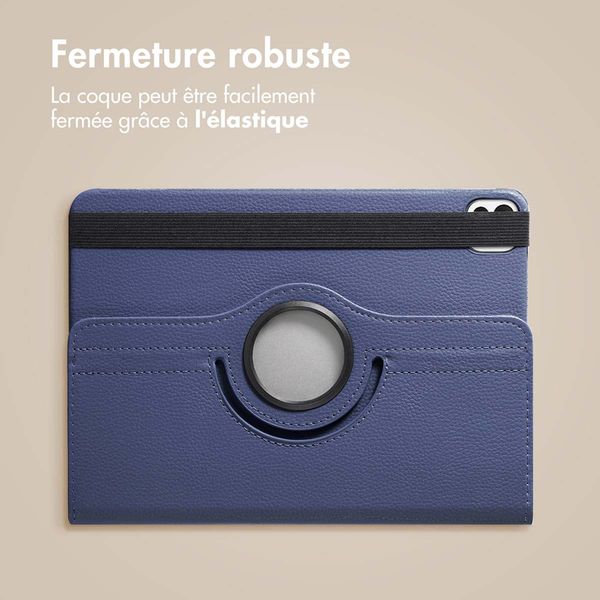 imoshion Coque tablette rotatif à 360° Apple iPad Pro 11 (2025) M5 / (2024) M4 - Bleu foncé