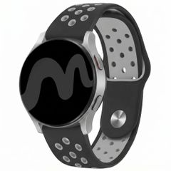 imoshion Bracelet sport en silicone  - Connexion universelle 18 mm - Black / Grey