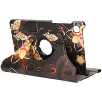 imoshion Coque tablette Design rotatif à 360° Samsung Galaxy Tab A7 Lite - Butterfly Flower