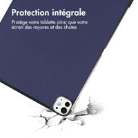 imoshion Coque tablette Trifold Apple iPad Pro 11 (2025) M5 / (2024) M4 - Bleu foncé