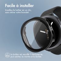 imoshion Coque rigide à couverture complète Samsung Galaxy Watch 8 (44 mm) - Noir