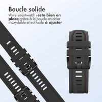 imoshion Bracelet QuickFit® Line en silicone  - Connexion Garmin 20 mm - Noir