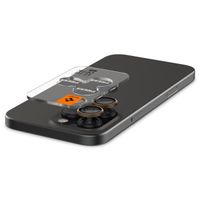 Spigen Optik Pro EZ Fit Lens Protector - Protection d'objectif de caméra (lot de 2) Apple iPhone 17 Pro (Max) / 16 Pro (Max) / 15 Pro (Max) / 14 Pro (Max) - Desert Titanium
