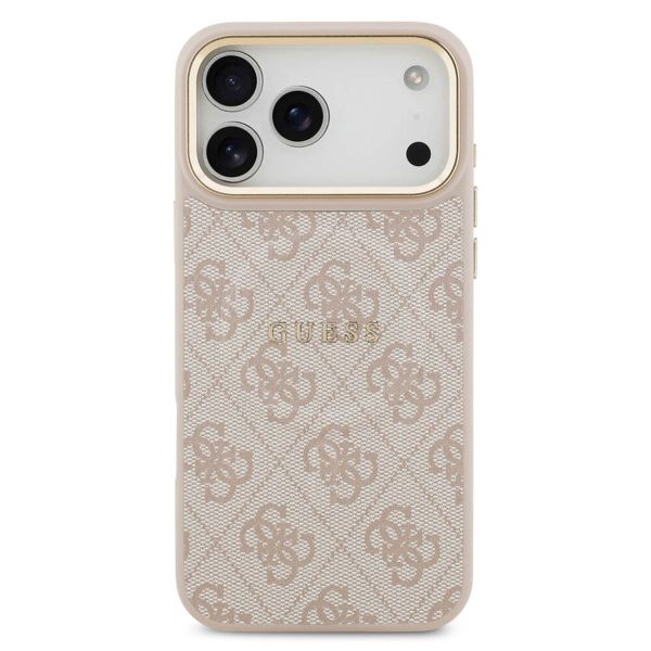 Guess Coque MagSafe Classic avec logo 4G Apple iPhone 17 Pro - Rose