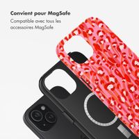 Selencia Coque arrière Vivid avec MagSafe Apple iPhone 15 - Wild Spots Lipstick