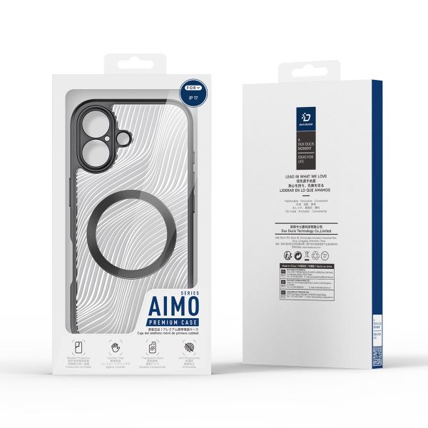 Dux Ducis Coque arrière Aimo avec MagSafe Apple iPhone 17 - Transparent