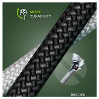 dbramante1928 Câble de recharge Re-charge USB-C vers USB-C 100 W - 3 mètres - Noir
