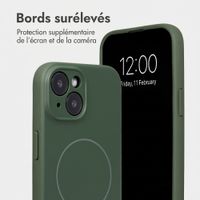 Accezz Coque Grip avec MagSafe Apple iPhone 13 - Vert foncé